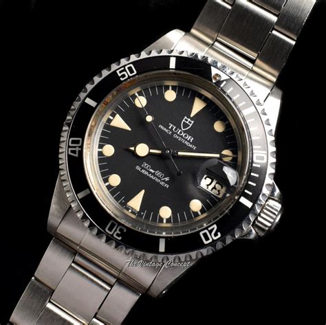 Vintage Rolex Tudor Submariner 76100 Black Dial